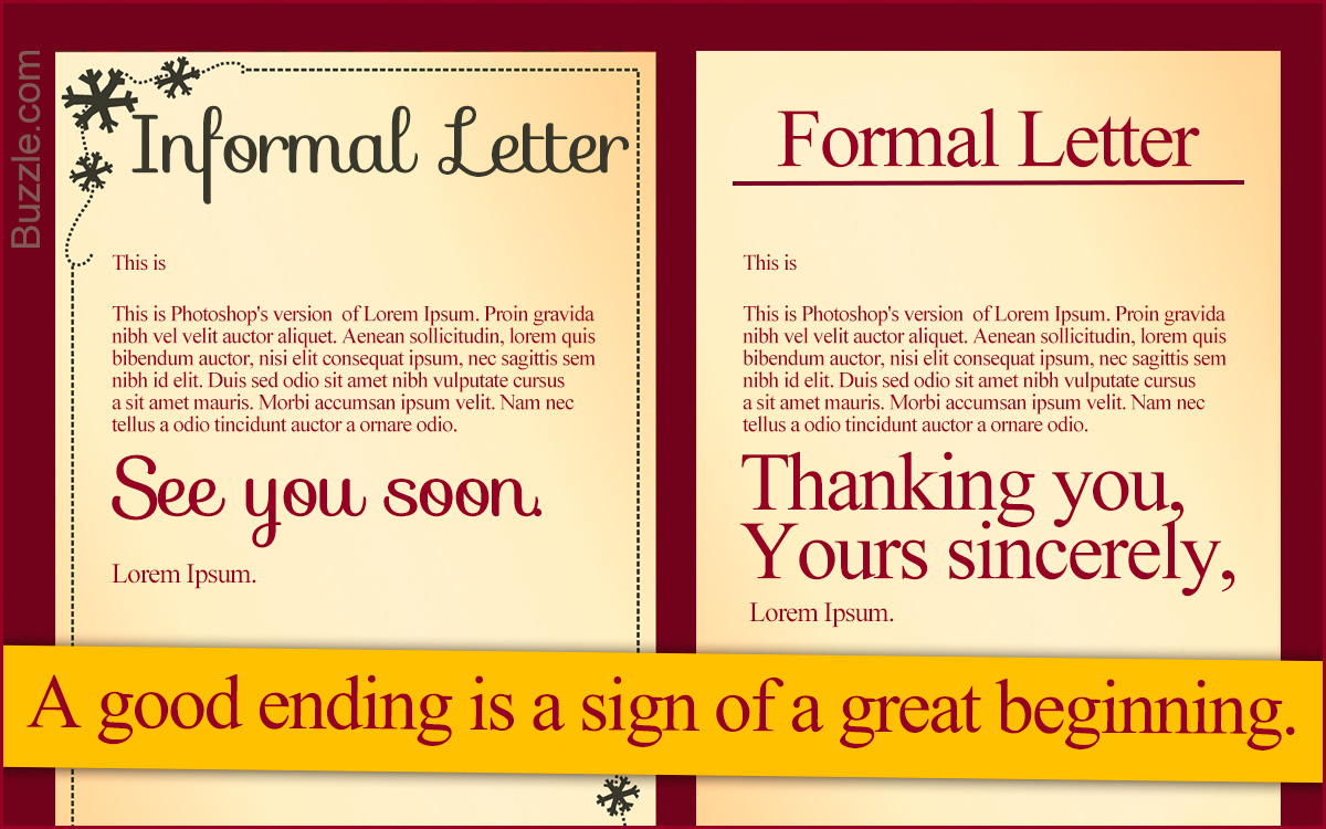 how do you end a letter